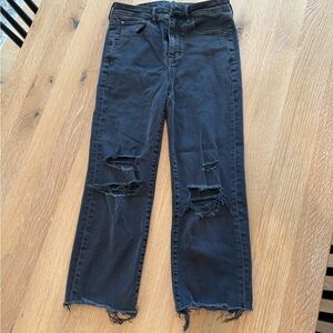 American eagle slim straight crop